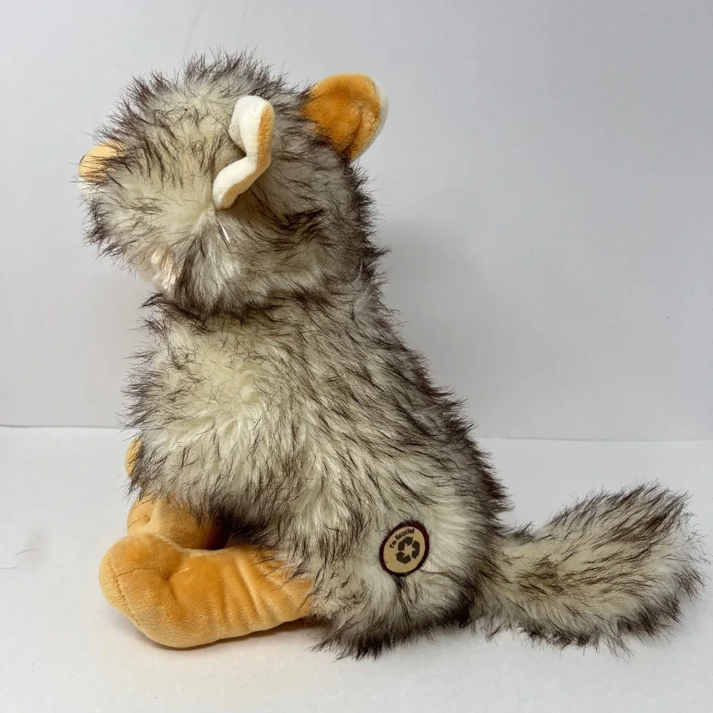 The Petting Zoo Wild Ones Coyote Plush 12 Inch Brown Tan Recycled Stuffed Toy